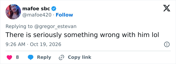 A social media user reacting to Kanye West and Bianca Censori outfit controversy.