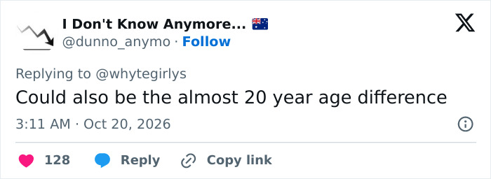 A social media comment discussing age differences and plastic surgery trends in Victoria's Secret models. A social media comment discussing age differences and plastic surgery trends in Victoria's Secret models.