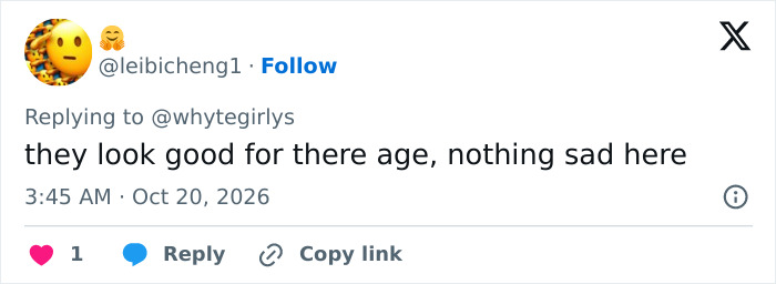 A social media post regarding discussions on the plastic surgery trend and aging gracefully. A social media post regarding discussions on the plastic surgery trend and aging gracefully.
