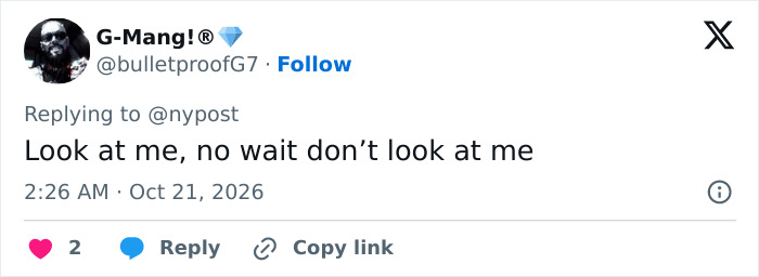 A online comment regarding Taylor Swift during a Chiefs game event