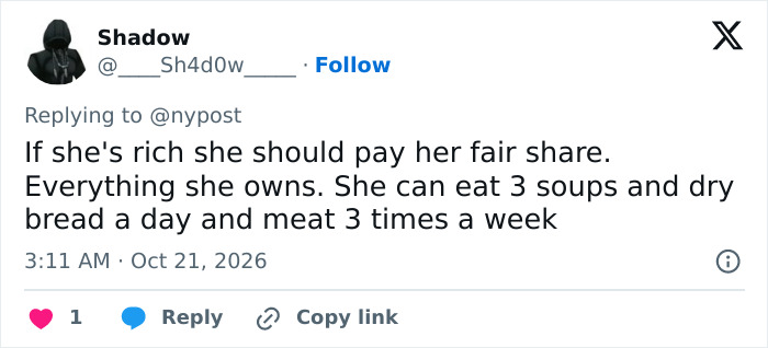 User tweet discussing wealthy influencer outed for lavish lifestyle amid France riots backlash
