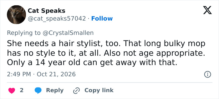 Screenshot of a tweet discussing hair styles as netizens react to viral photos. Screenshot of a tweet discussing hair styles as netizens react to viral photos.