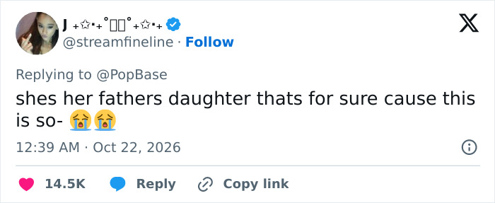 Screenshot of a tweet discussing North West's Halloween transformation