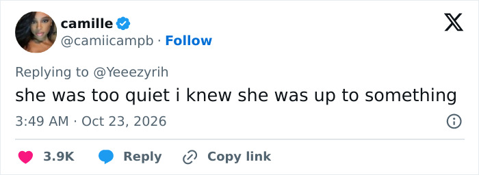 A fan response on X regarding Natalie Nunn Halloween transformation that highlights her unexpected move.