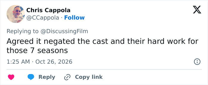 A social media post containing a fan reaction to Jim Parsons returning to Young Sheldon. A social media post containing a fan reaction to Jim Parsons returning to Young Sheldon.