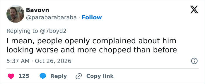 A tweet showing fans furious and complaining about Chris Evans' edited appearance in a new promo. A tweet showing fans furious and complaining about Chris Evans' edited appearance in a new promo.