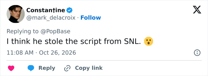 A social media post referencing SNL, related to reactions about Nicki Minaj at a Trump Rally. A social media post referencing SNL, related to reactions about Nicki Minaj at a Trump Rally.