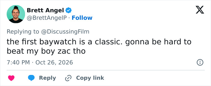 Social media post about the Hollywood TV reboot comparing it to the original classic.