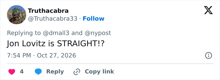 Social media reaction post responding to claims about Hollywood actors Social media reaction post responding to claims about Hollywood actors