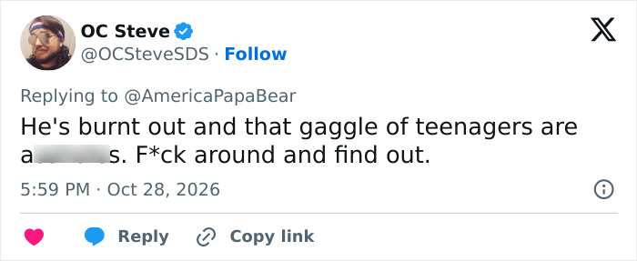 Social media comment reacting to a store employee calling out an Instagram prankster who harassed him. Social media comment reacting to a store employee calling out an Instagram prankster who harassed him.