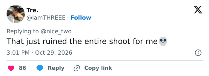 Social media reaction commenting on the photoshoot details discussed by fans