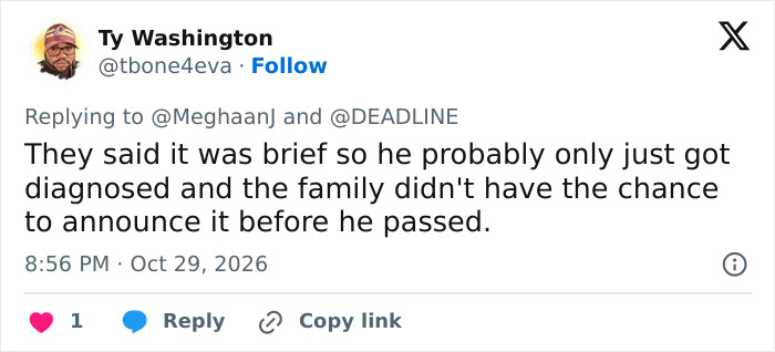A social media post about a brief diagnosis before someone passed from Lewy body dementia. A social media post about a brief diagnosis before someone passed from Lewy body dementia.