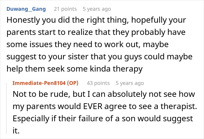 Guy Finds Out What His Parents Have Been Saying About Him For Years: "You Ruined Our Lives" Guy Finds Out What His Parents Have Been Saying About Him For Years: "You Ruined Our Lives"