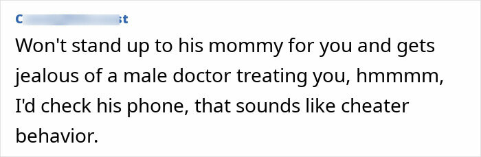 Woman Gets In A Fight With Husband Over Her Male OB-GYN, His Mom Starts Acting Weird Right After Woman Gets In A Fight With Husband Over Her Male OB-GYN, His Mom Starts Acting Weird Right After