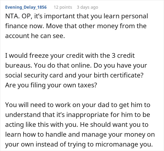 Dad Freaks Out After Daughter Gets Her Own Bank Account, Tries To Cut It Up