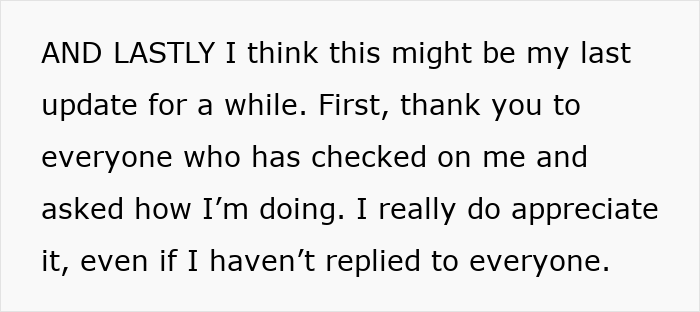 Social media post about taking a break after a girls trip where husband senses something is off.