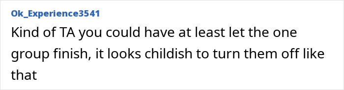 Online comment criticizing a decision regarding a neighbor paid tour on private property.