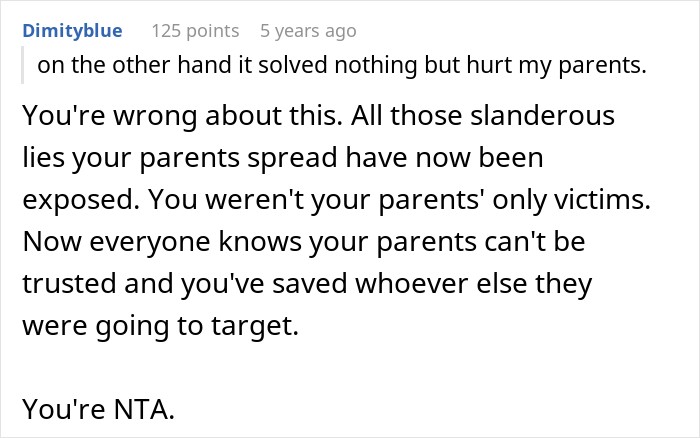 Guy Finds Out What His Parents Have Been Saying About Him For Years: "You Ruined Our Lives" Guy Finds Out What His Parents Have Been Saying About Him For Years: "You Ruined Our Lives"