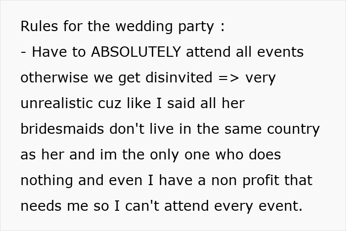 Bridezilla’s Wedding Rules Make Absolutely No Sense, Guest Wonders What Is Even Going On Bridezilla’s Wedding Rules Make Absolutely No Sense, Guest Wonders What Is Even Going On