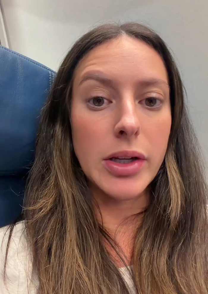 Close-up of the Delta passenger discussing her tense airport exchange concerning her breast pump Close-up of the Delta passenger discussing her tense airport exchange concerning her breast pump