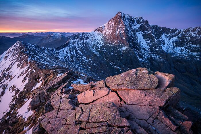 Dramatic snow-capped peak at sunrise from Natural Landscape Photography Awards 2026 entry