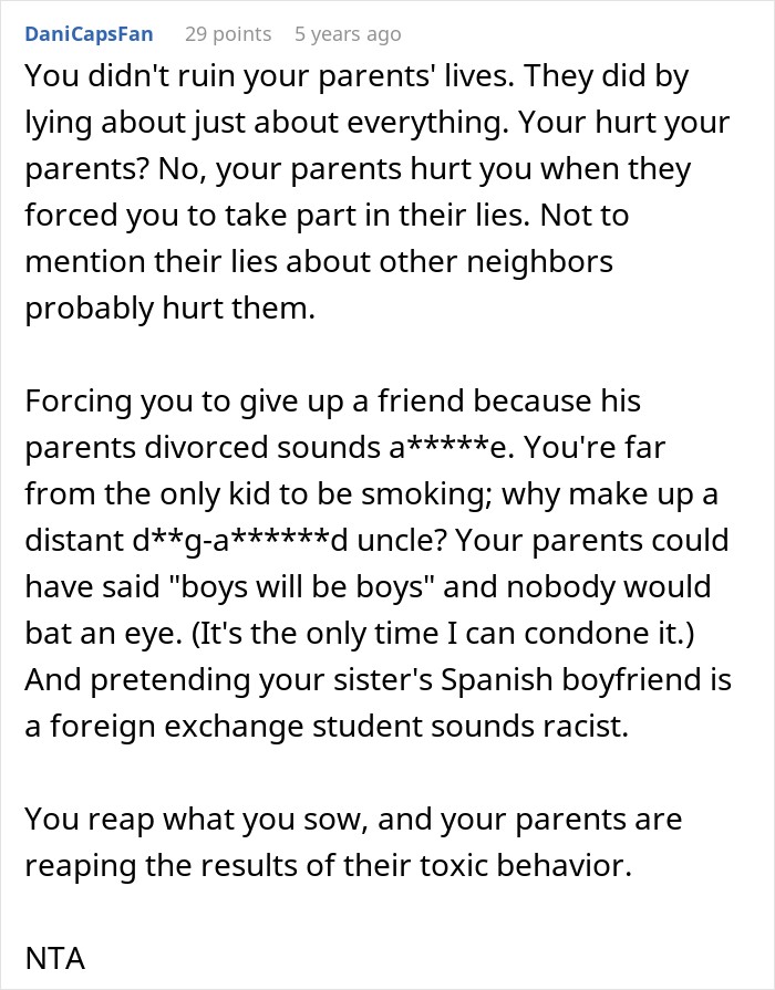 Guy Finds Out What His Parents Have Been Saying About Him For Years: "You Ruined Our Lives" Guy Finds Out What His Parents Have Been Saying About Him For Years: "You Ruined Our Lives"