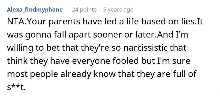 Guy Finds Out What His Parents Have Been Saying About Him For Years: "You Ruined Our Lives" Guy Finds Out What His Parents Have Been Saying About Him For Years: "You Ruined Our Lives"