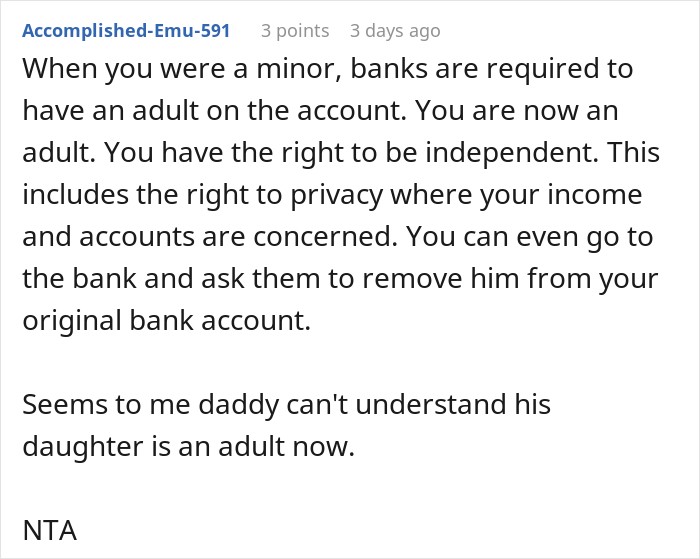 Dad Freaks Out After Daughter Gets Her Own Bank Account, Tries To Cut It Up