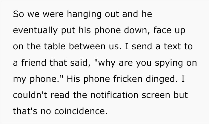 Text about hanging out and phone notification related to cheating and phone tracking Text about hanging out and phone notification related to cheating and phone tracking