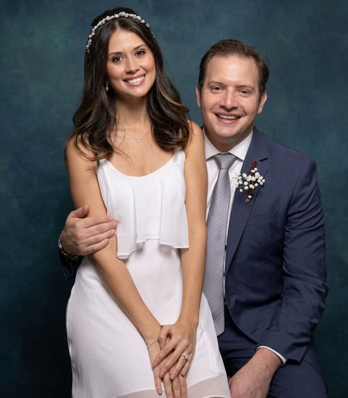 A couple posing for a wedding portrait amidst a tragic custody battle A couple posing for a wedding portrait amidst a tragic custody battle