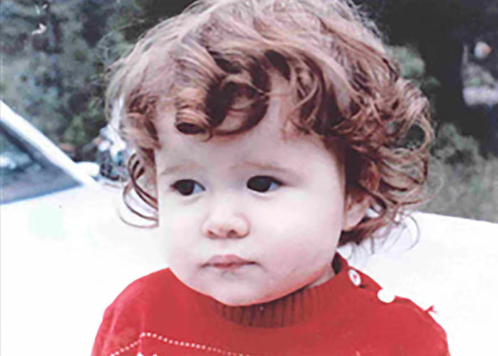 A childhood photo of Christa Pike, highlighting her history of neglect.