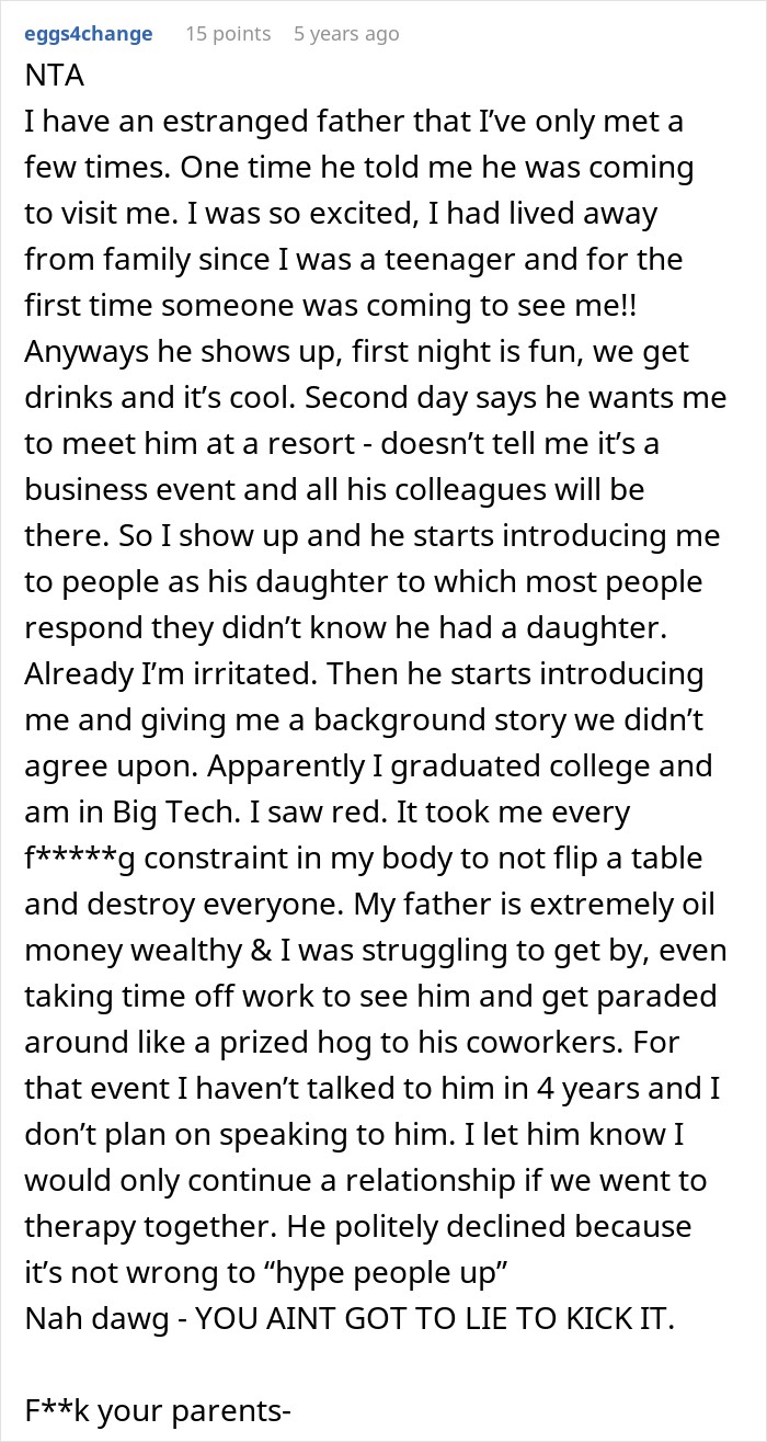 Guy Finds Out What His Parents Have Been Saying About Him For Years: "You Ruined Our Lives" Guy Finds Out What His Parents Have Been Saying About Him For Years: "You Ruined Our Lives"
