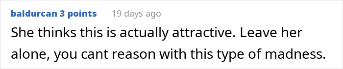 Social media comment criticizing lip filler cosmetic injection results. Social media comment criticizing lip filler cosmetic injection results.
