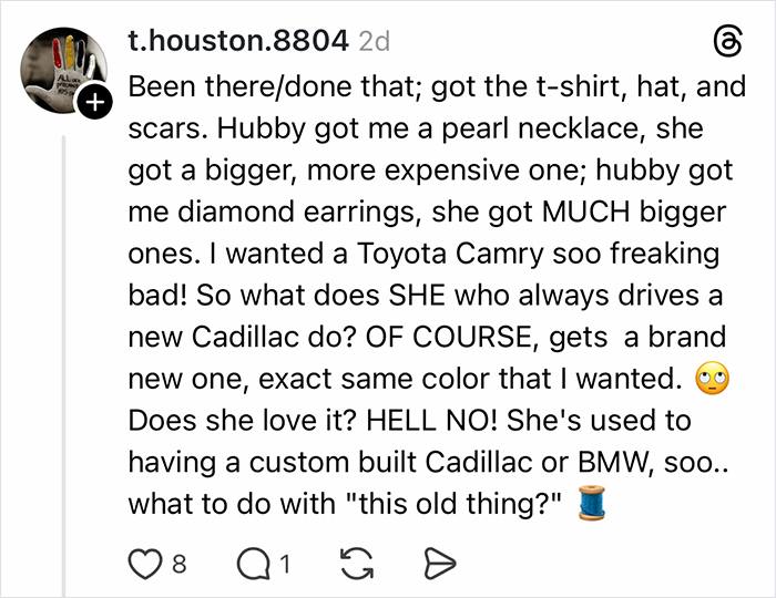 MIL Keeps Buying Everything On Couple’s Wishlist First, So DIL Finally Gives Her Something Worth Copying MIL Keeps Buying Everything On Couple’s Wishlist First, So DIL Finally Gives Her Something Worth Copying