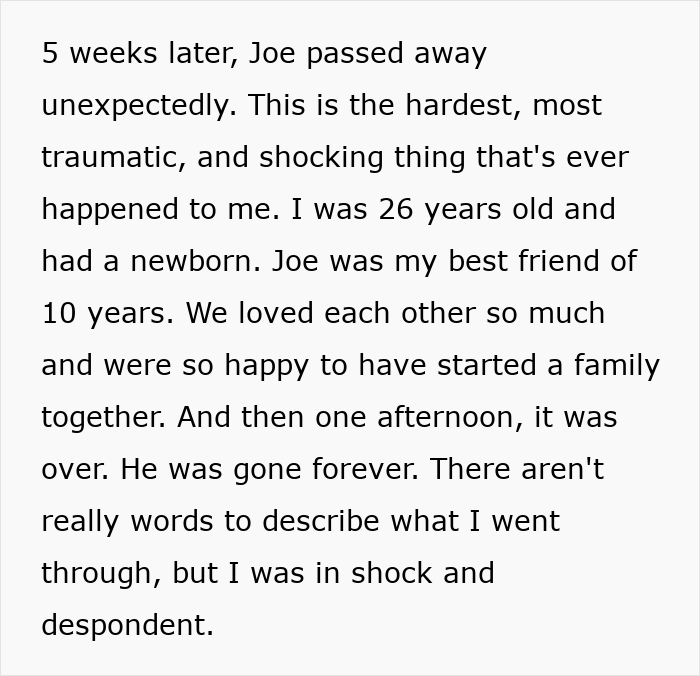 Text detail explaining how late bro passed away unexpectedly, leaving a shocked family and wife. Text detail explaining how late bro passed away unexpectedly, leaving a shocked family and wife.
