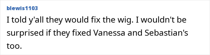 Fan comment about Chris Evans edited appearance in promo discussing fixing wigs for characters Fan comment about Chris Evans edited appearance in promo discussing fixing wigs for characters