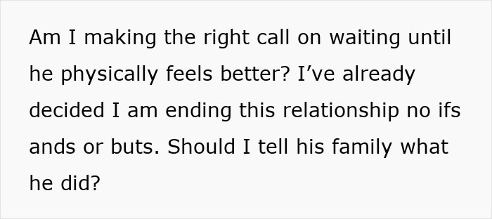Text post questioning when to end a relationship after finding secrets in his phone.