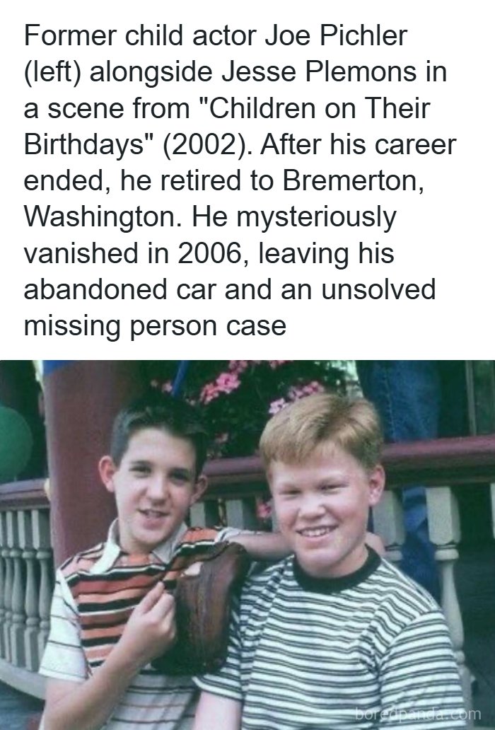Young Joe Pichler and Jesse Plemons in a movie scene linked to creepy facts