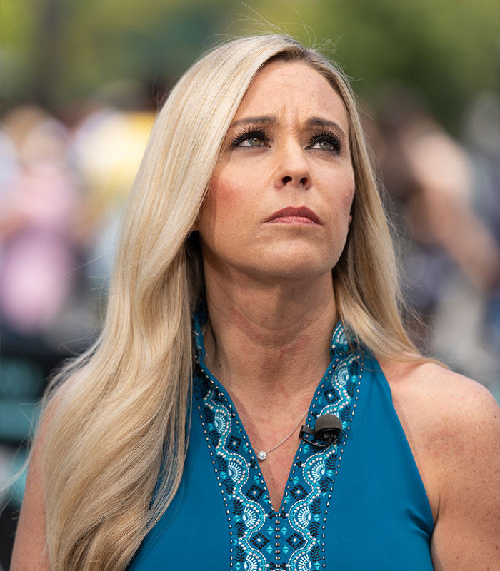 Close-up portrait of Kate Gosselin looking thoughtful amid allegations from son Collin Close-up portrait of Kate Gosselin looking thoughtful amid allegations from son Collin