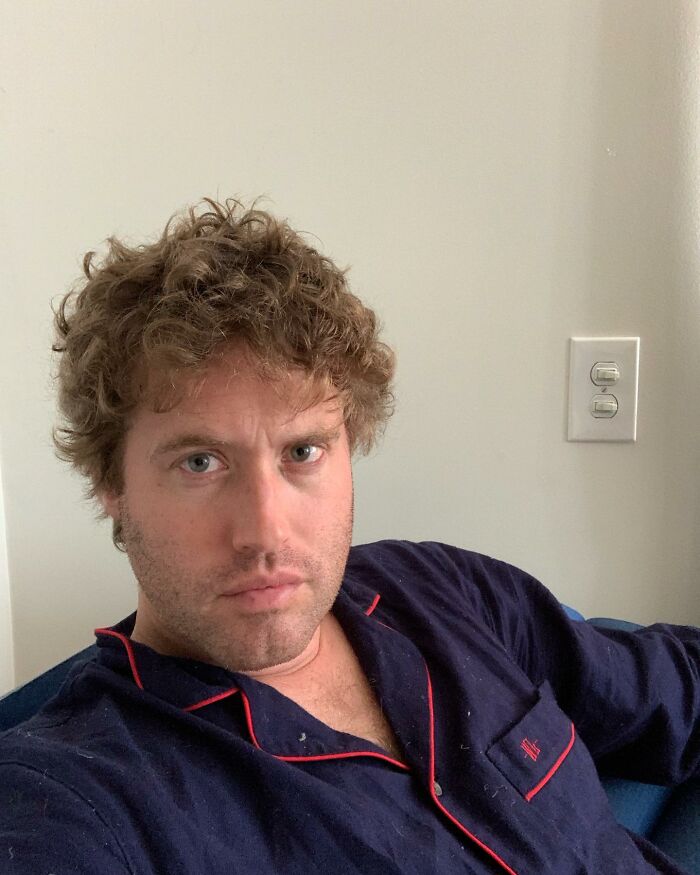 T.J. Miller in blue pajamas, highlighting stars and the path of their career success.