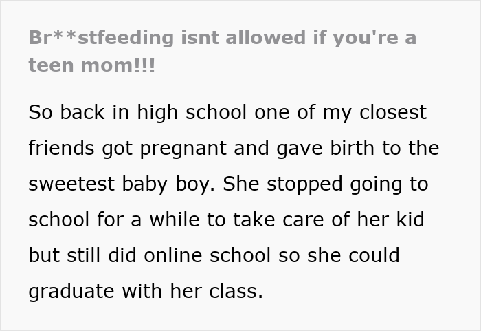Woman Is Disgusted That A Teen Mom Is Doing What A Mother Is Supposed To, Nobody Lets Her Be A Bully Woman Is Disgusted That A Teen Mom Is Doing What A Mother Is Supposed To, Nobody Lets Her Be A Bully