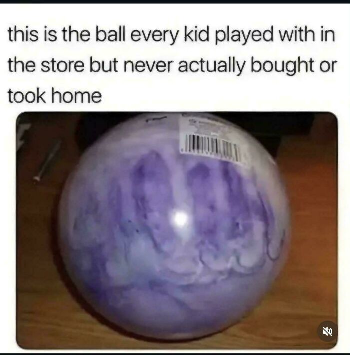 Nostalgic image of the iconic purple bouncy ball from 90s kids childhood