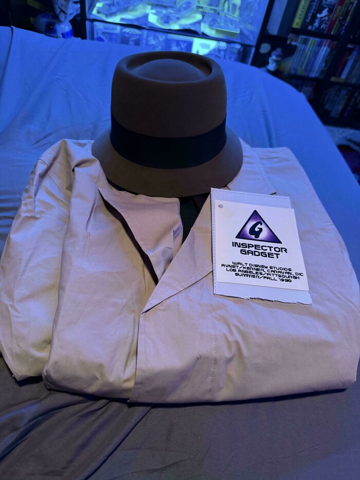 Inspector Gadget trench coat and fedora, bring back 90s kids memories