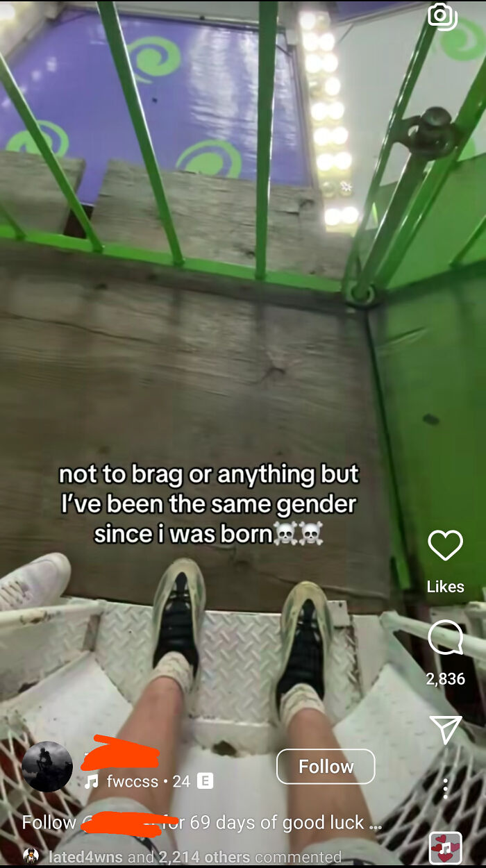 A social media post on gender identity relates to trends in modern life in America.
