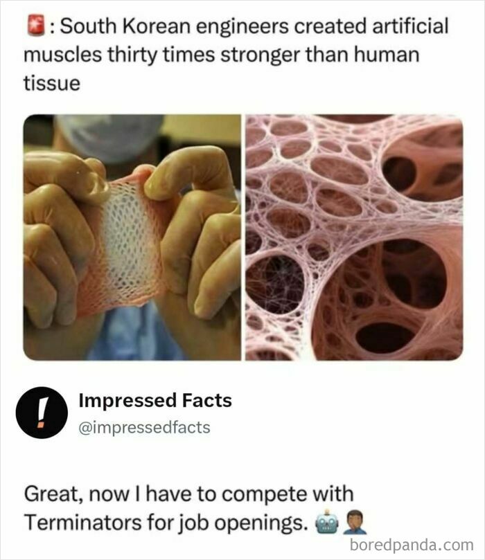 Interesting post comparing artificial muscles with Terminator robots