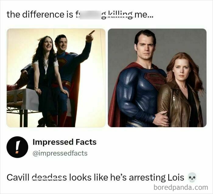 An interesting post comparing different depictions of Superman and Lois Lane
