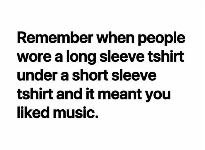 A nostalgic meme about wearing a long sleeve under a short sleeve shirt popular among 90s kids