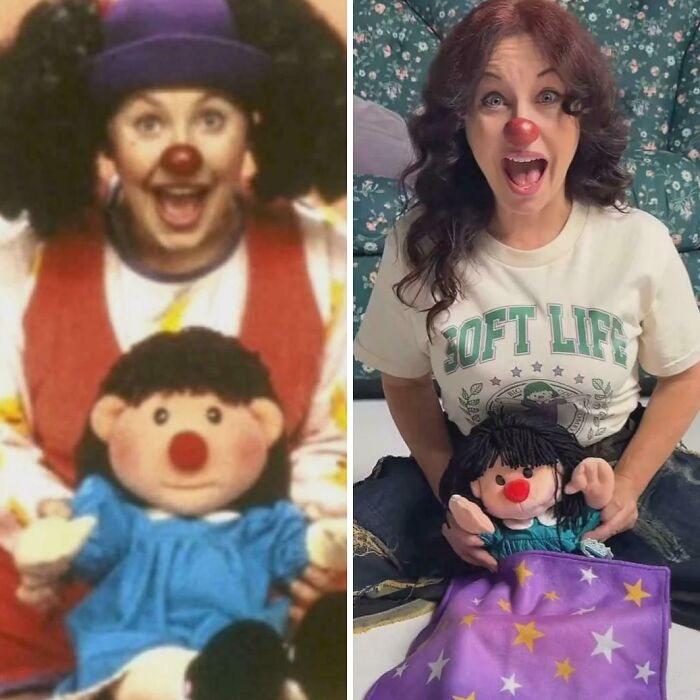 The Big Comfy Couch Loonette and Molly comparison photo, bringing nostalgic memories to 90s kids