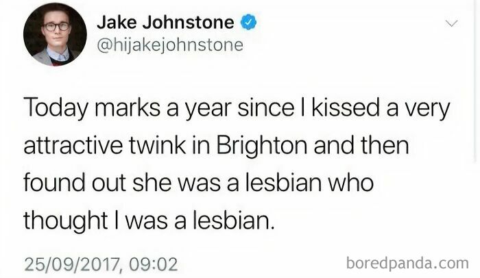 British Memes depicting a humorous tweet about an encounter in Brighton