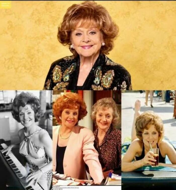 Collage of iconic 70s actress in various poses and costumes